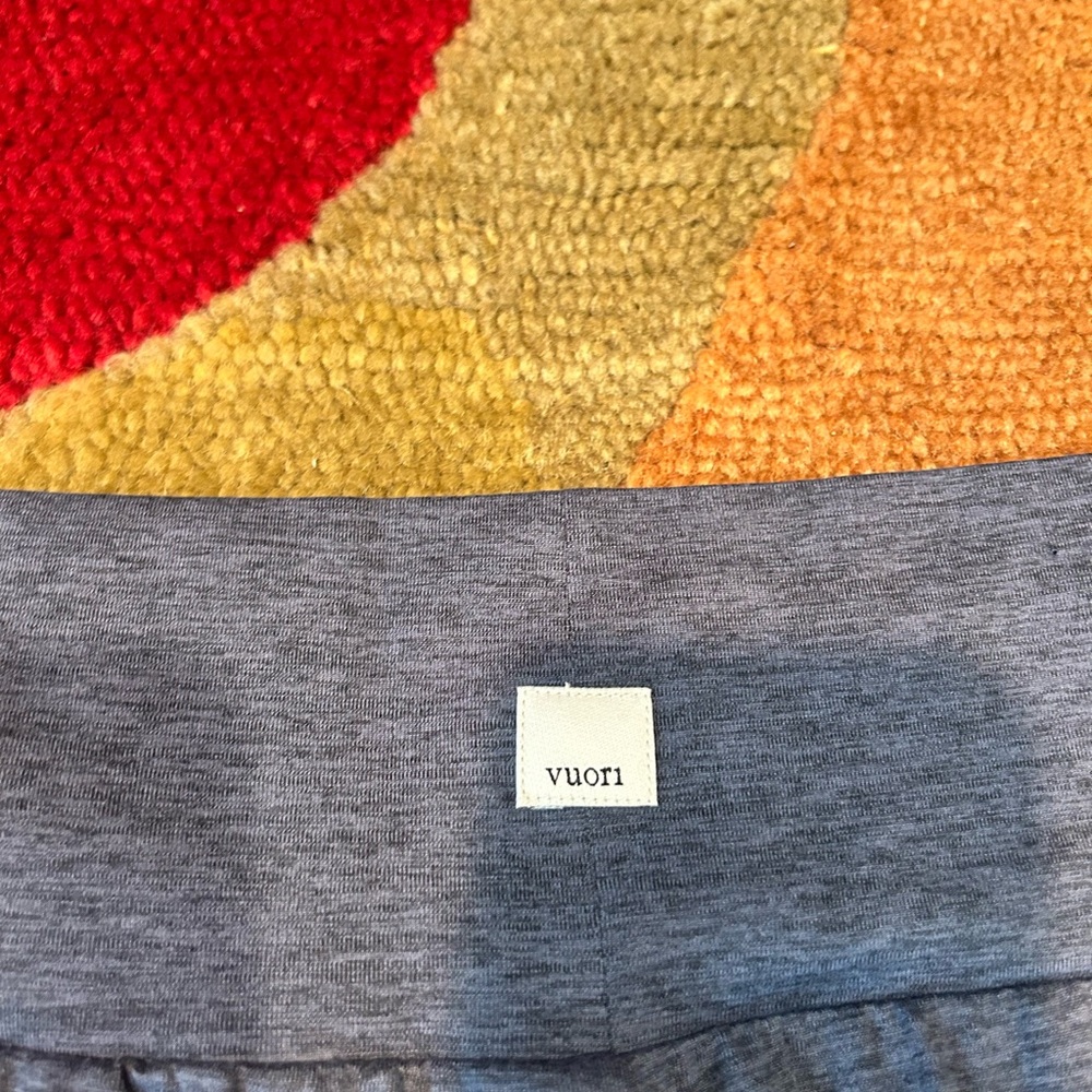 Vuori Lux At East Straight Leg Pants Lightweight Thin Material Heather Blue S - Picture 5 of 5